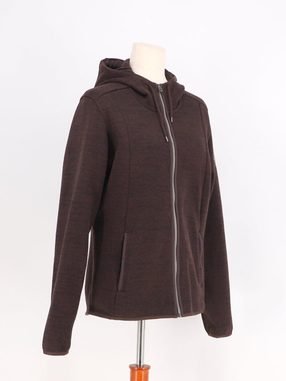 KUHL Women's Ascendyr Full Zip Fleece Hoodie in Ganache Brown Size M - Picture 2 of 8